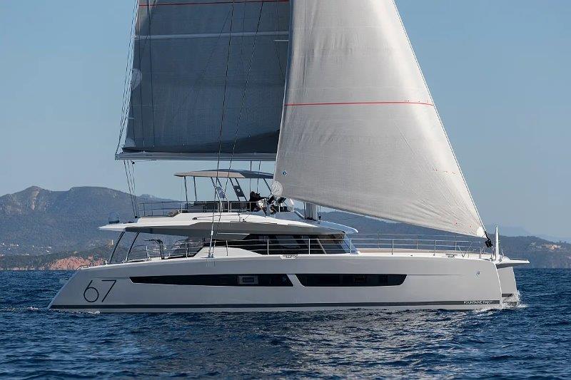 Barco de vela EN CHARTER, de la marca Fountaine Pajot modelo Alegria 67 y del año 2024, disponible en Alimos Marina  Attiki Grecia